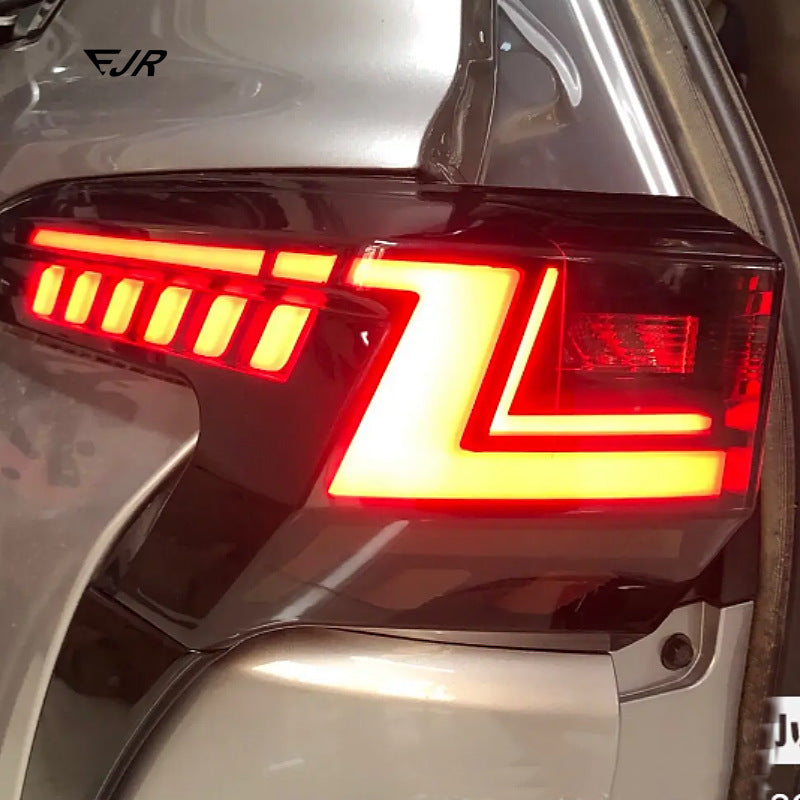 Toyota Sienna LED rear lamp close view L shaped light signature