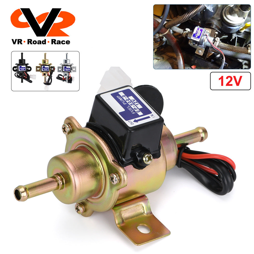 EP-500-0 035000-0460 universal electric fuel pump silver finish