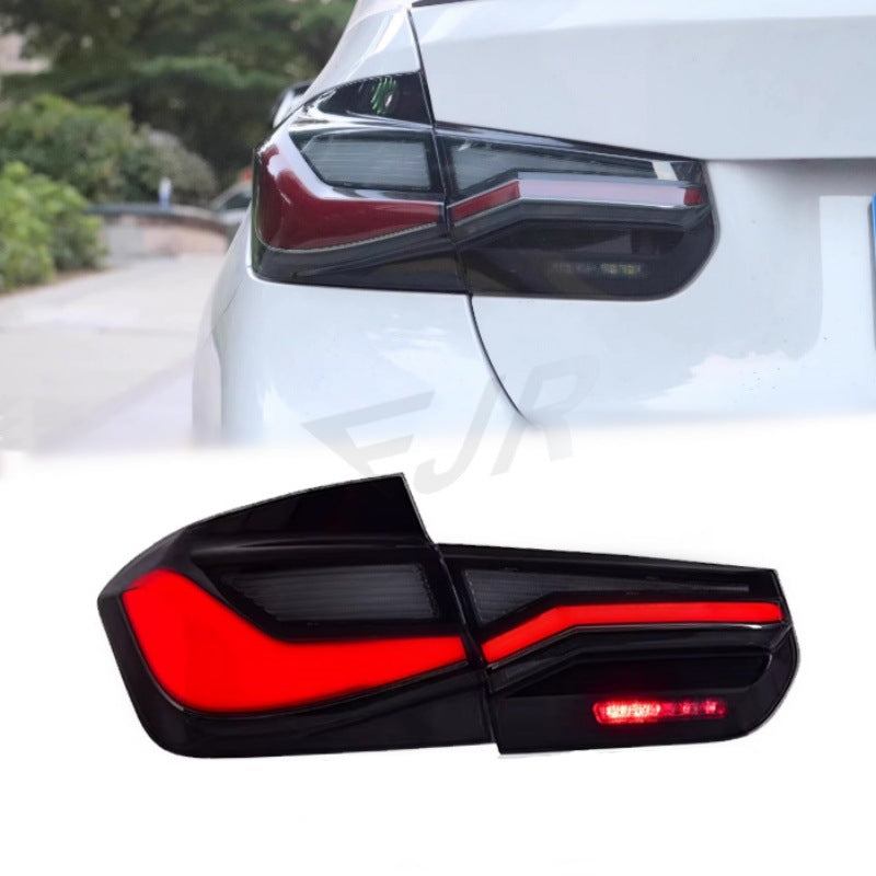 BMW F30 F35 smoked tail lights illuminated