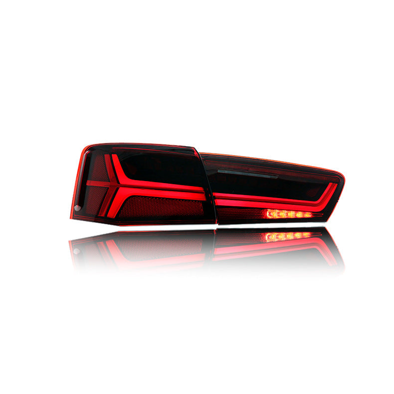 Audi A6 C7 sequential LED tail light brake and turn signal view
