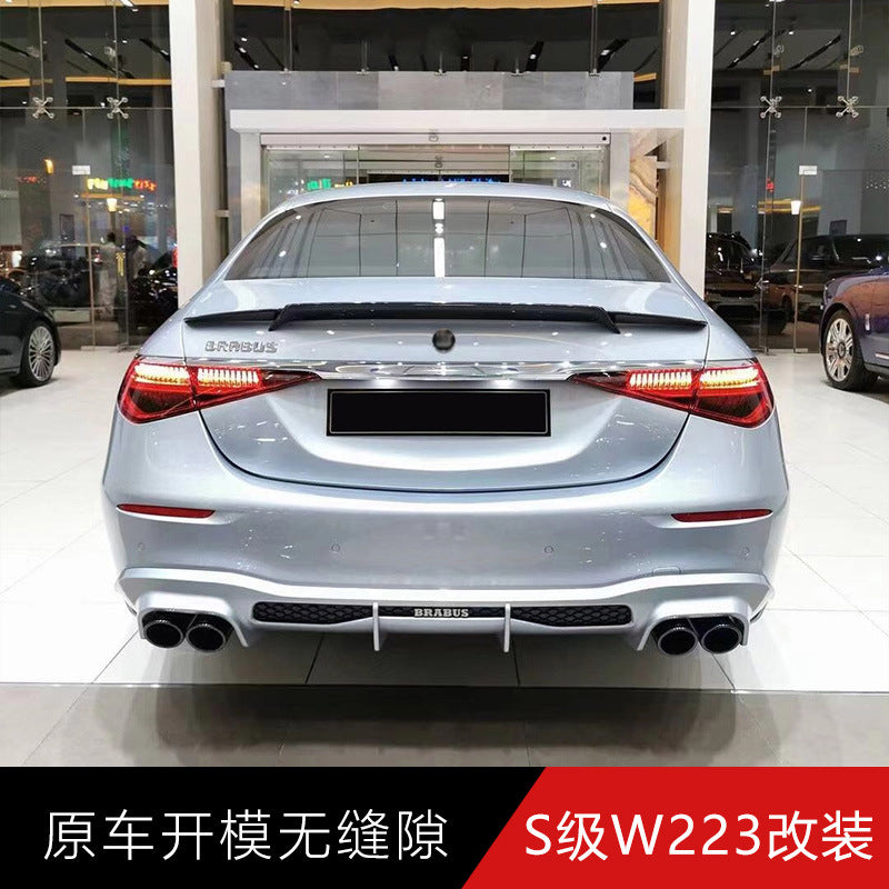 Mercedes-Benz S-Class W223 Brabus-style exterior upgrade body kit carbon fiber component image 12