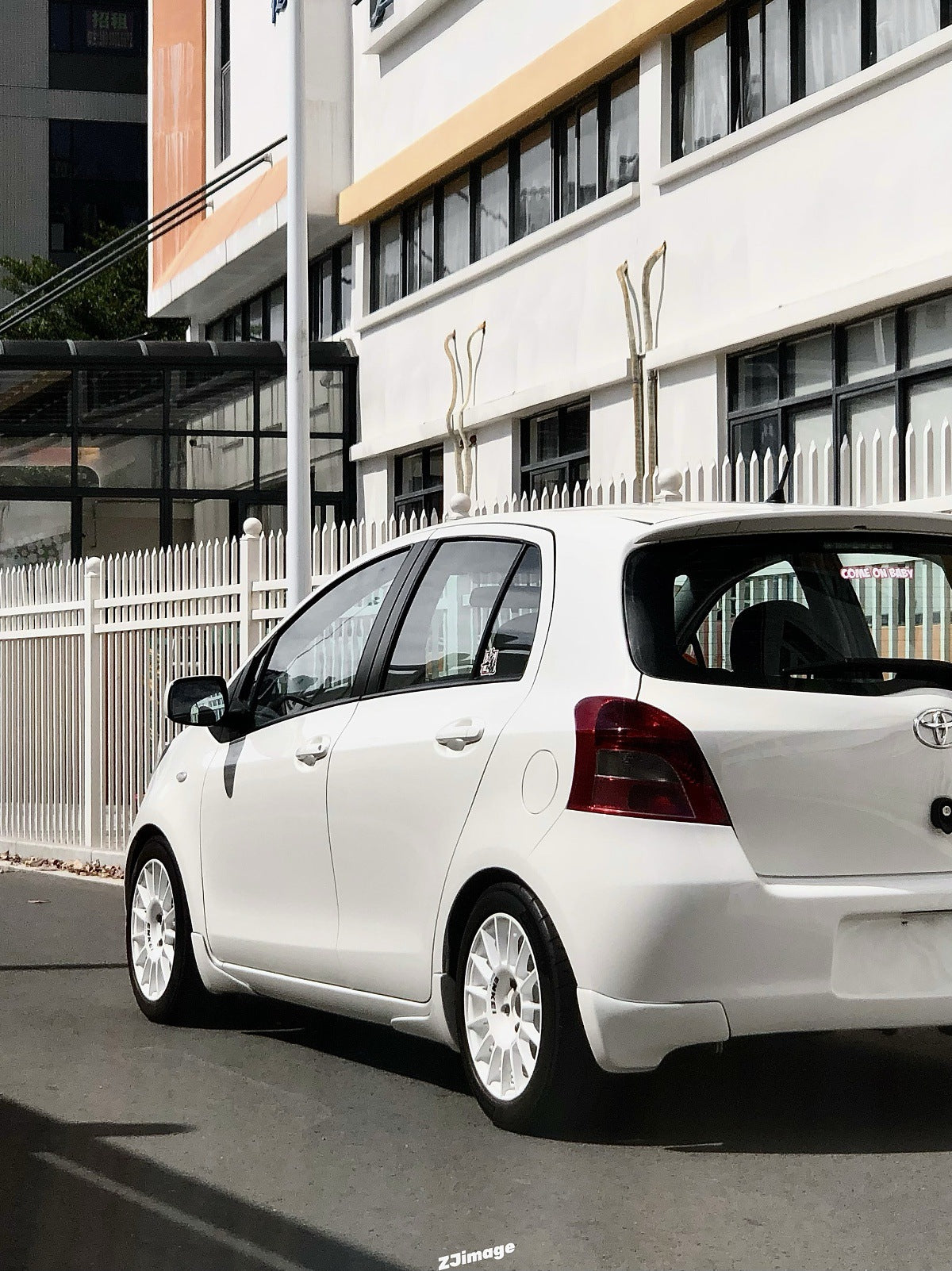 Toyota Vitz Yaris NCP91 2007-2010 body styling kit detail