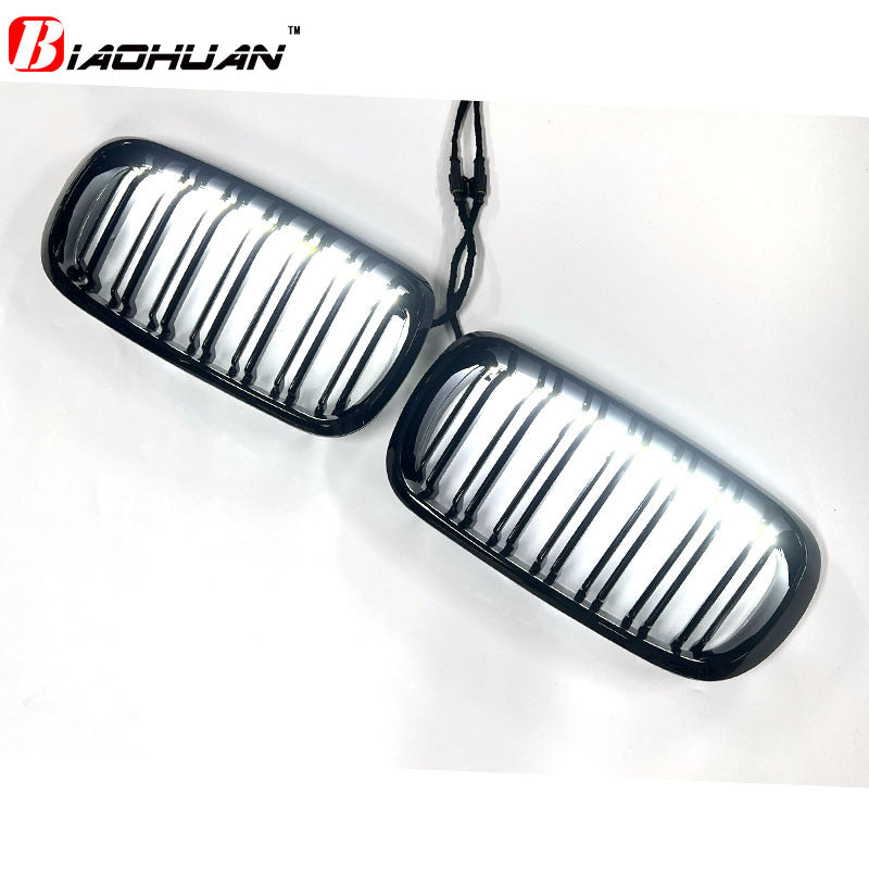 BMW X5 F15 X6 F16 illuminated grille installed night view