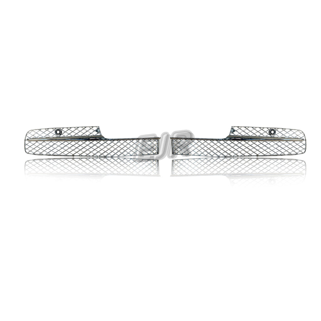 Bentley Flying Spur front bumper lower chrome grille pair 4W0807647A 4W0807648A