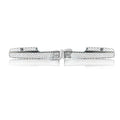 Bentley Flying Spur front bumper lower chrome grille pair 4W0807647A 4W0807648A