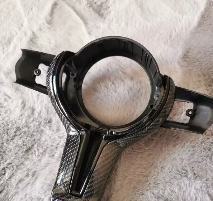 BMW real carbon steering wheel trim replacement frame