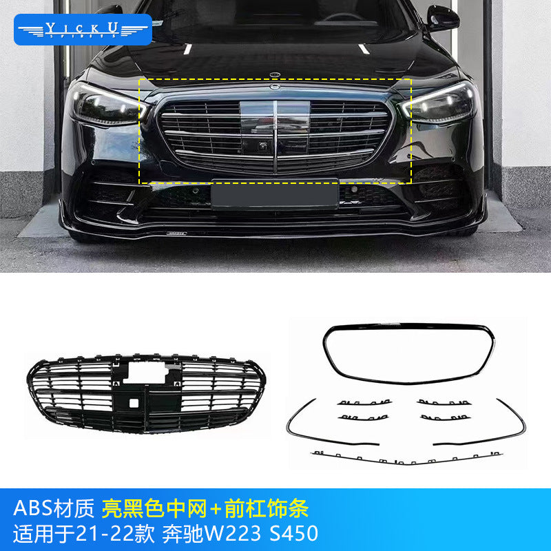 Mercedes-Benz S-Class W223 Brabus-style exterior upgrade body kit carbon fiber component image 8