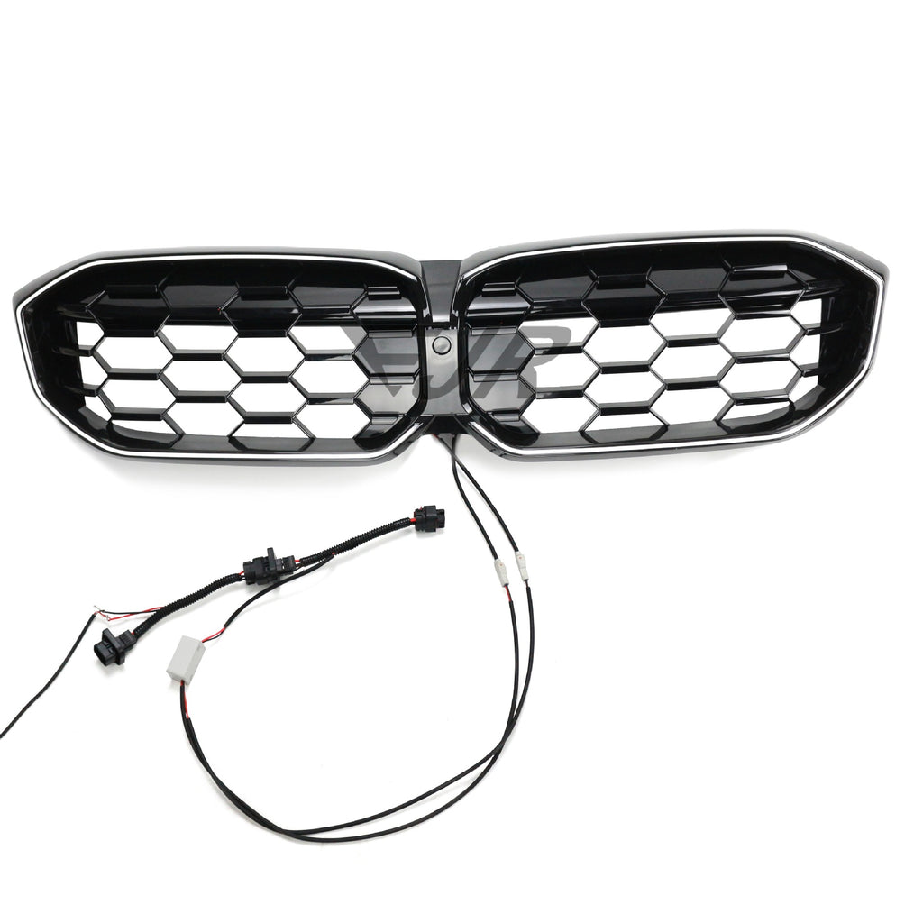 BMW G28 illuminated kidney grille half-silver star mesh option