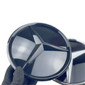 Mercedes-Benz mirror finish front grille star emblem silver 3D style