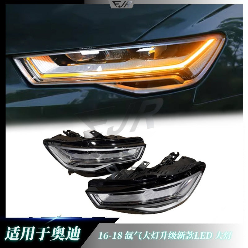 Audi A6 C7 2016-2018 LED headlamp projector detail