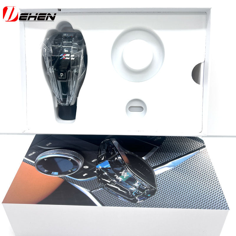 BMW E90 E92 E60 crystal automatic gear shifter installed view