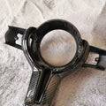 BMW M carbon fiber steering wheel trim gloss red accent