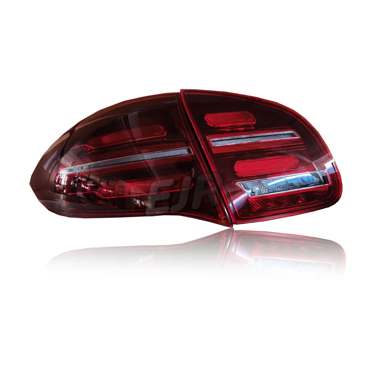 Porsche Cayenne 958.1 2011-2014 LED tail light upgrade red pair