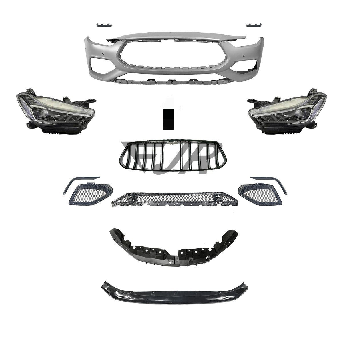 Maserati Ghibli Trofeo body kit front components