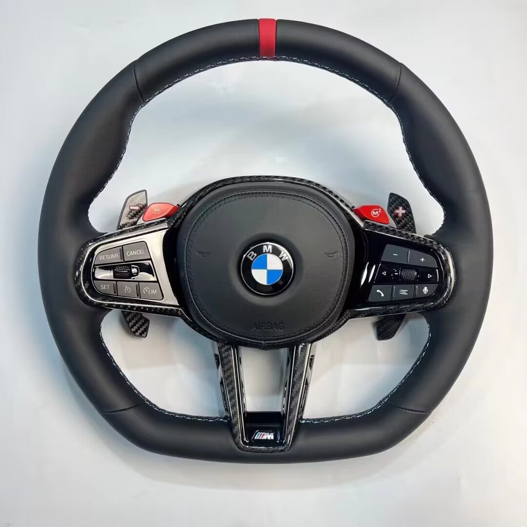 BMW F chassis CS M4 style steering wheel complete assembly