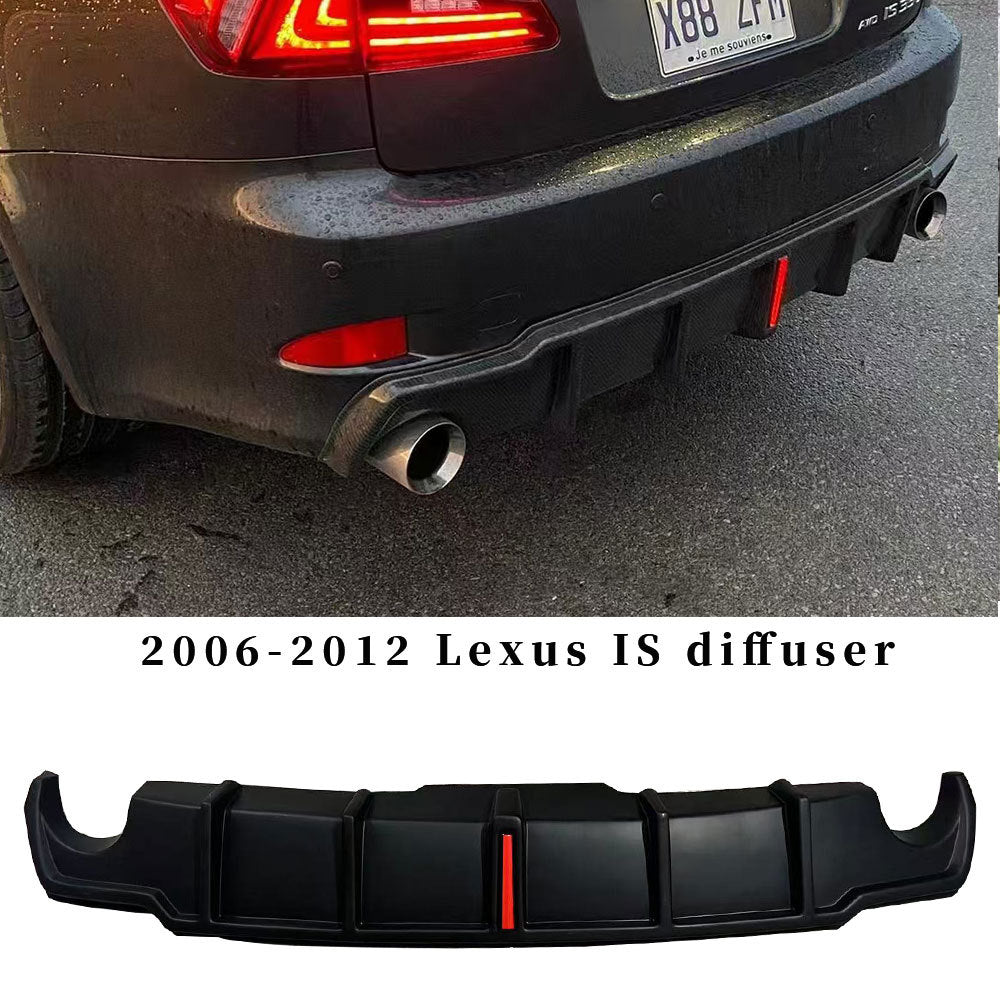 Lexus IS 2006-2012 US-style rear diffuser with center accent