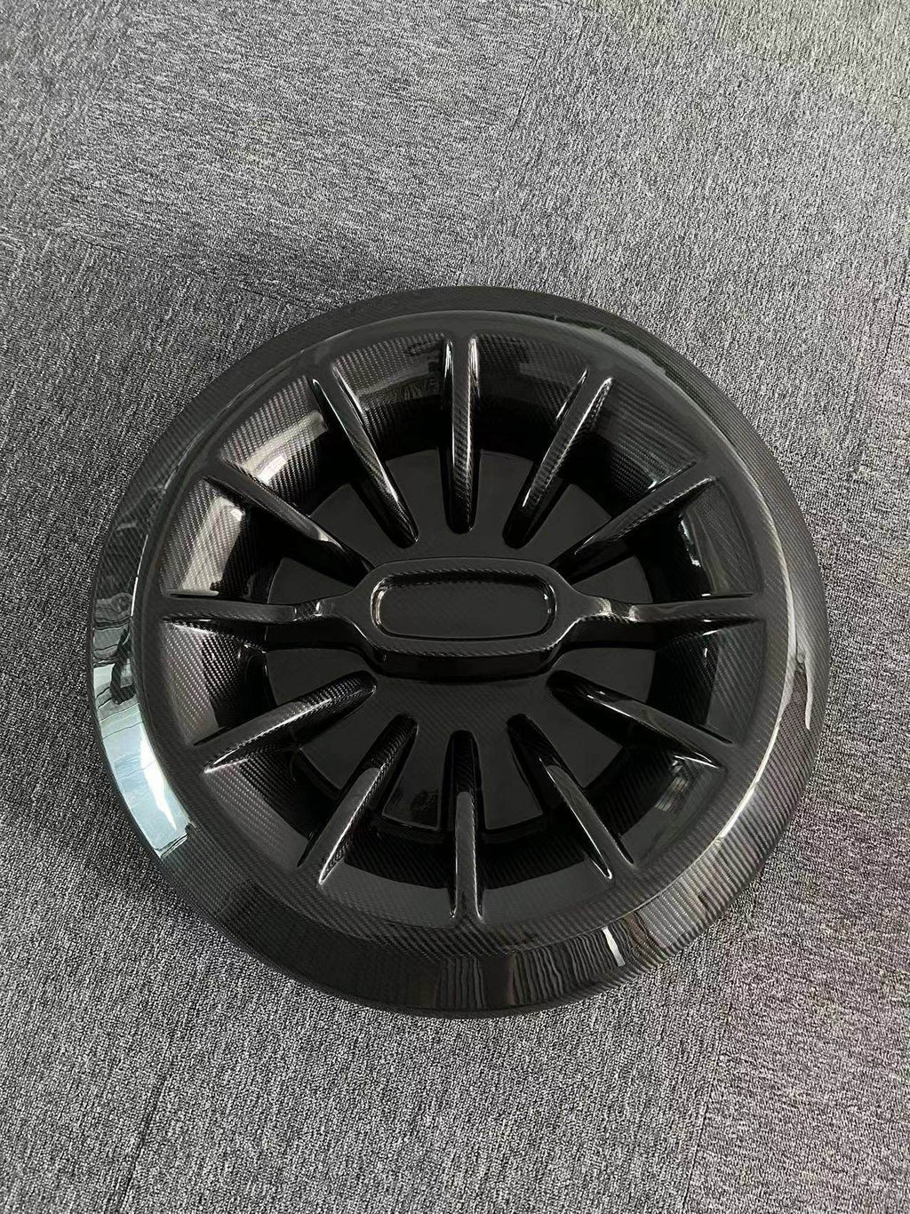 Mercedes G-Class W464 dry carbon spare tire cover wheel-style front view