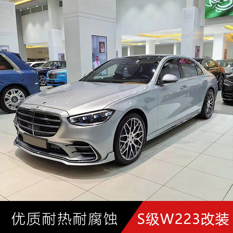 Mercedes-Benz S-Class W223 Brabus-style exterior upgrade body kit carbon fiber component image 10