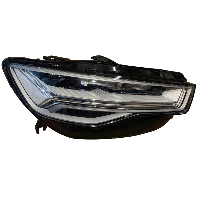 Audi A6 C7 LED headlight illuminated front view