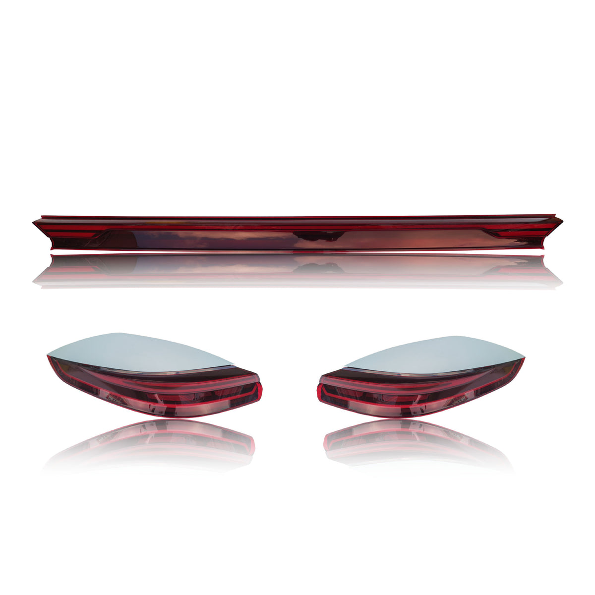 Porsche Panamera 970.2 red 971 style LED tail light set