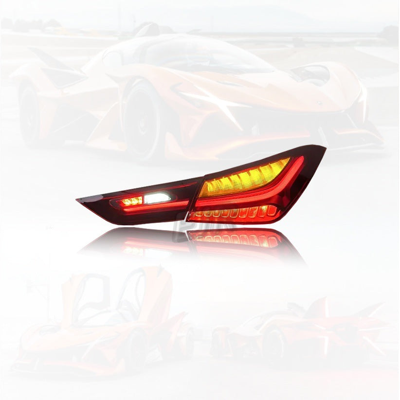 Mercedes CLA W118 LED tail light brake and turn signal view