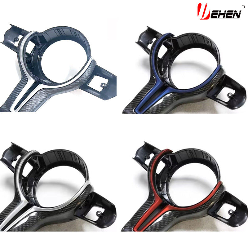 BMW M carbon steering wheel trim multiple accent colors