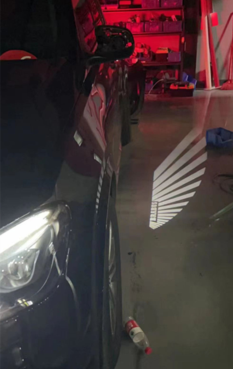 Mercedes GLE GLS mirror projector puddle light close view