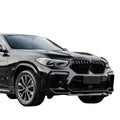 BMW X6 G06 X6M style front and rear bumper conversion kit components
