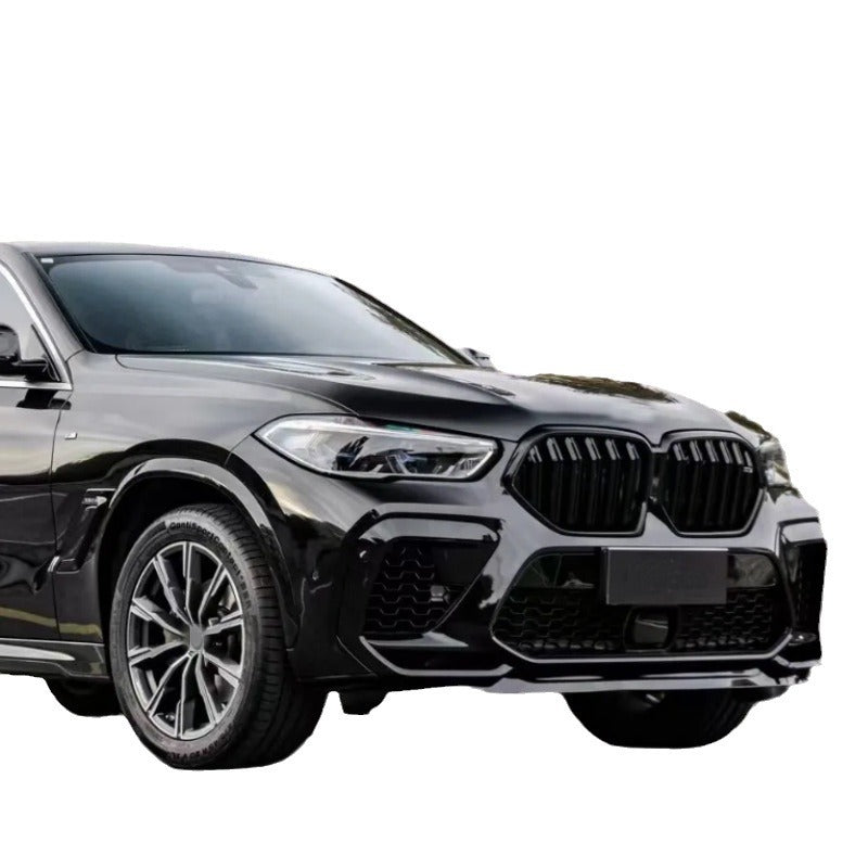BMW X6 G06 X6M style front and rear bumper conversion kit components