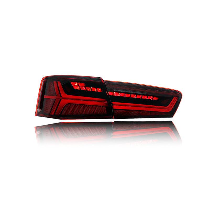 Audi A6 C7 smoked LED tail light dynamic indicator view