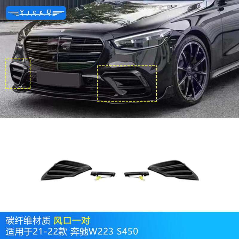 Mercedes-Benz S-Class W223 Brabus-style exterior upgrade body kit carbon fiber component image 11