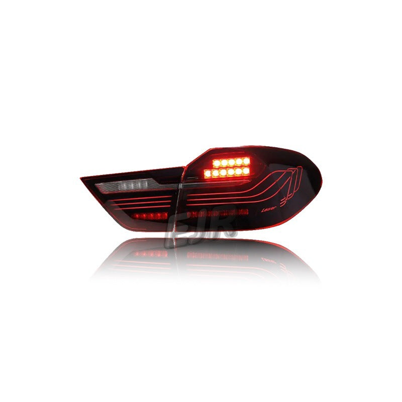 BMW X4 F26 CSL style LED tail lights illuminated brake view