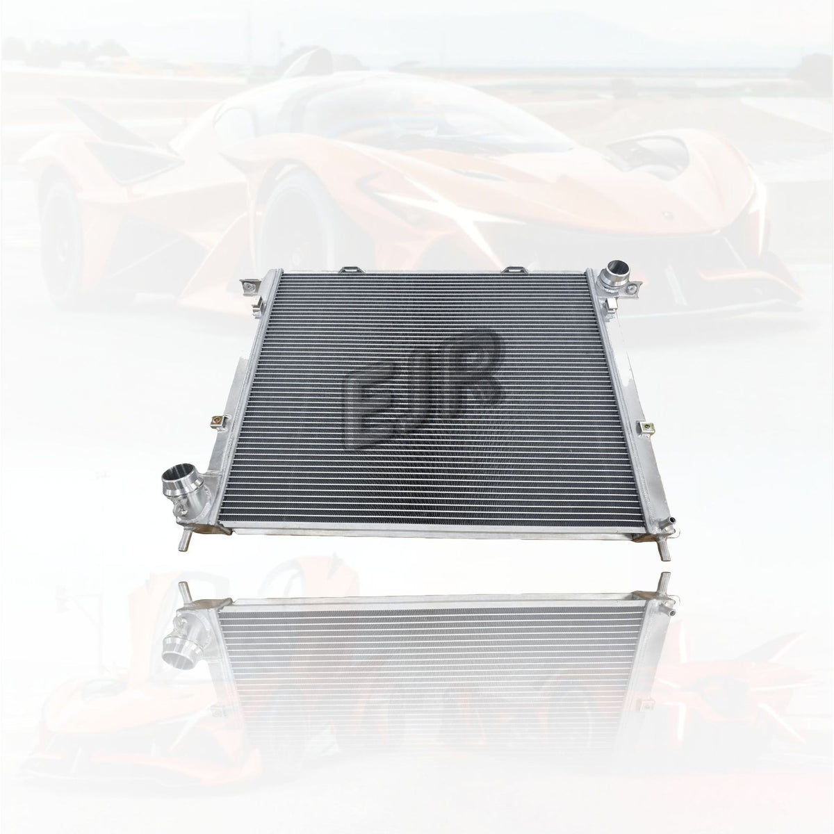 Replacement radiator for Aston Martin HY53-8005-AA angled view