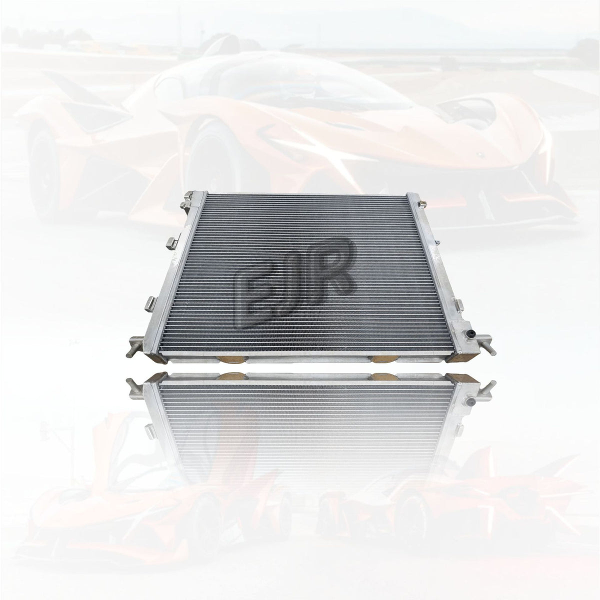 Aston Martin high temperature radiator assembly HY53-8005-AA core detail