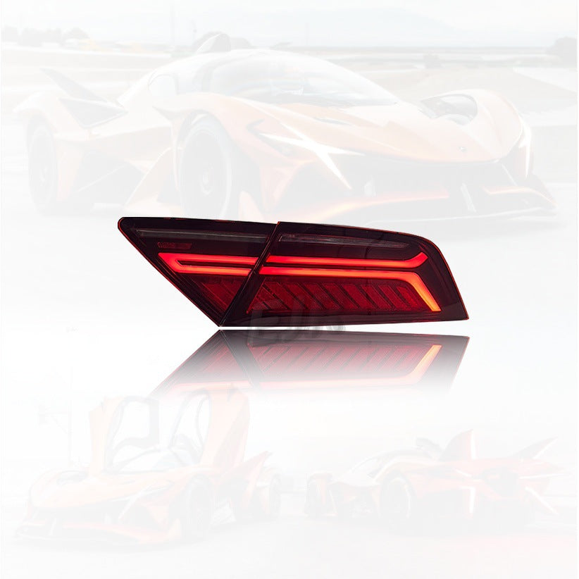 Audi A7 C7 upgraded LED rear lamp illuminated red light signature