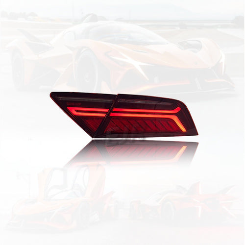 Audi A7 C7 upgraded LED rear lamp illuminated red light signature