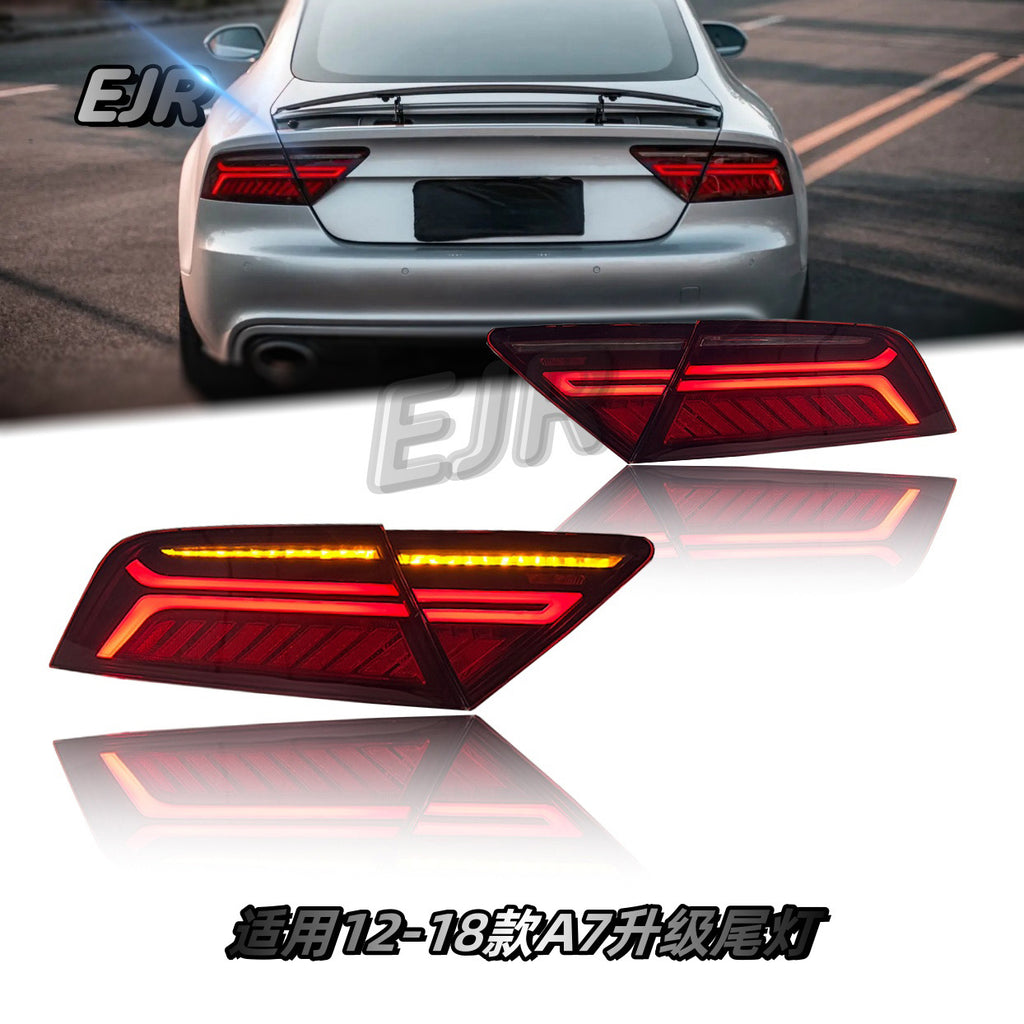 Audi A7 2012 to 2018 LED tail light installed rear view