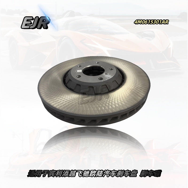 Bentley 4M0615301AR front brake rotor angled view