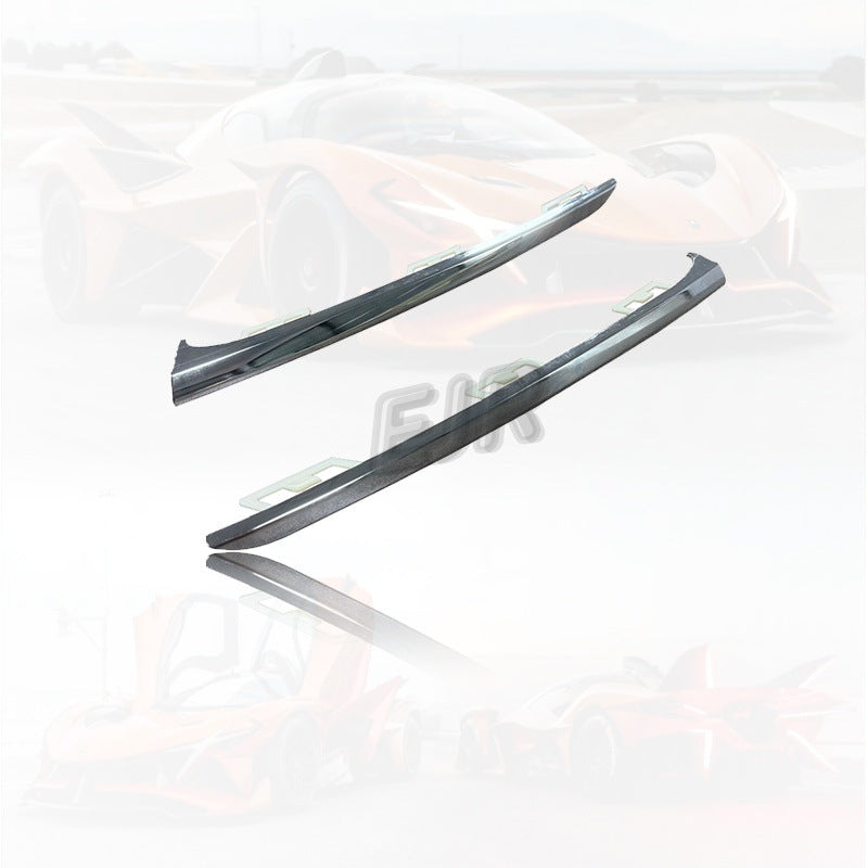 Bentley Bentayga left and right front bumper chrome trim strips