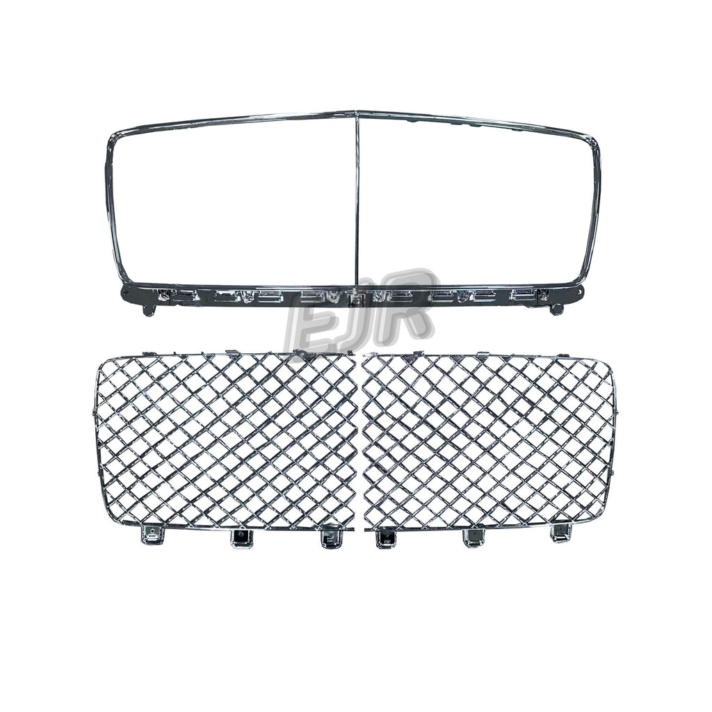 Bentley Bentayga 2025 chrome center radiator grille frame and side grilles