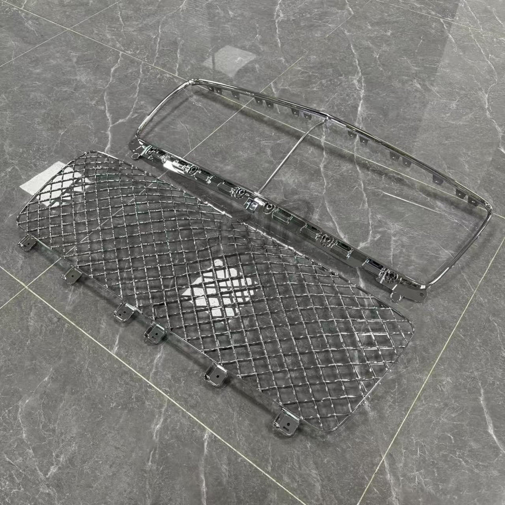 Bentley Bentayga 2025 chrome diamond mesh grille components