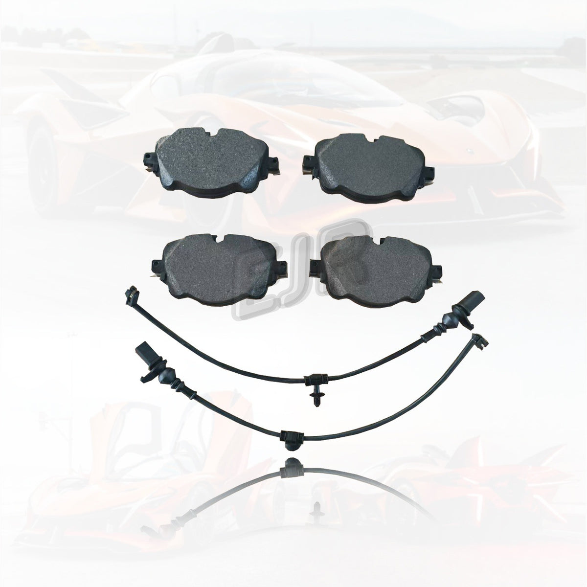 Bentley Bentayga rear brake pads friction material detail