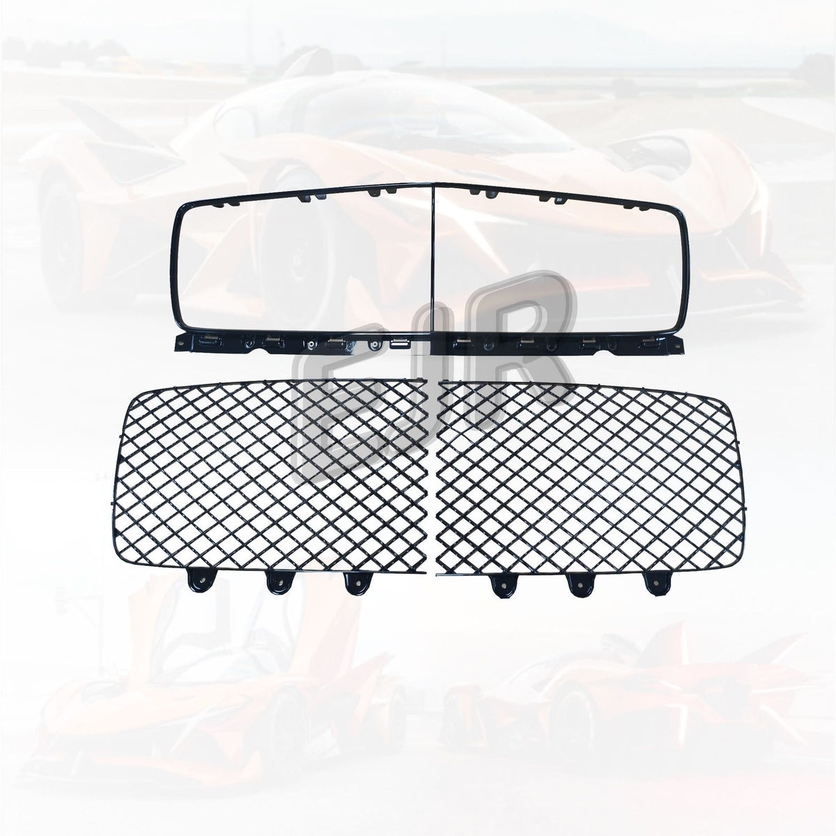 Bentley Continental GT 2020 front radiator grille internal structure