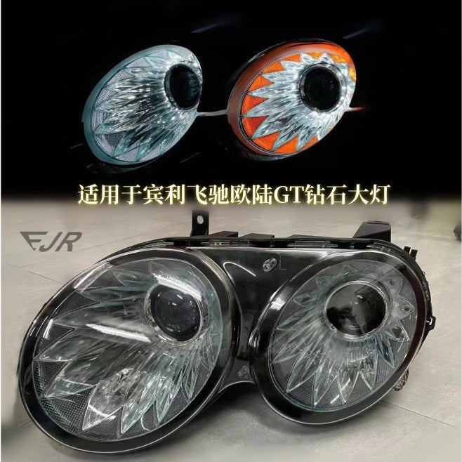 Bentley Flying Spur Continental GT LED headlight lens detail