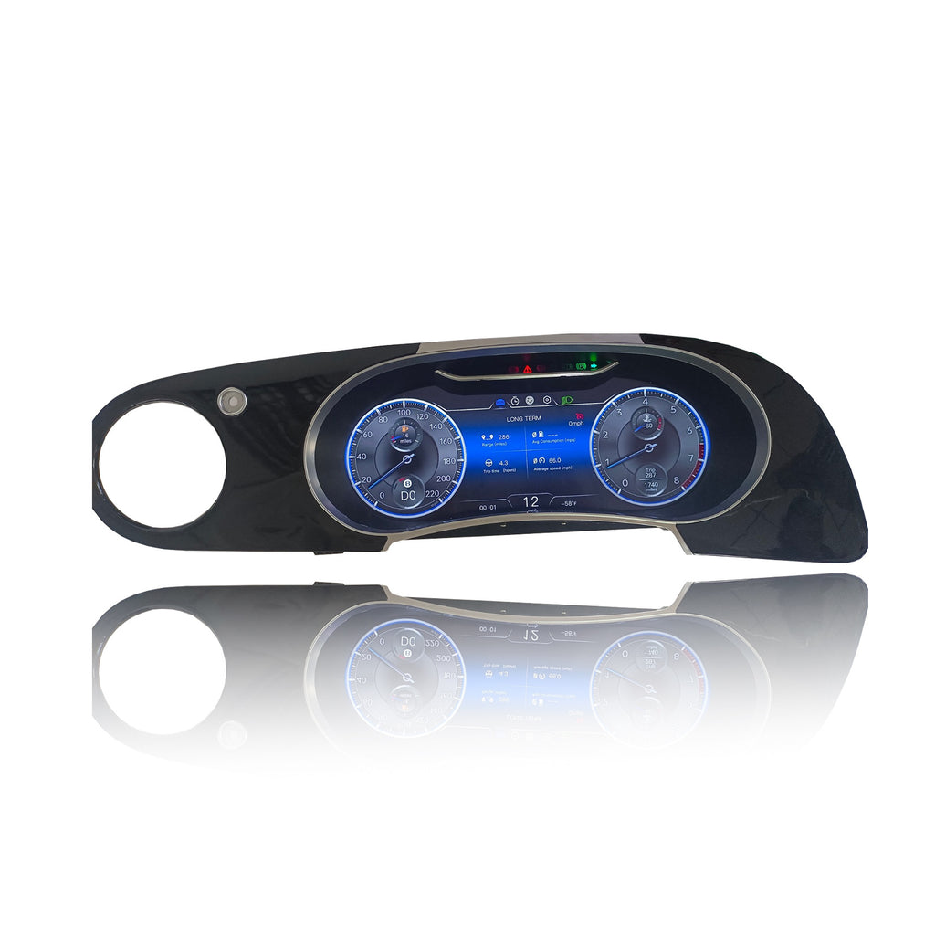 Bentley Flying Spur digital speedometer and tachometer cluster display