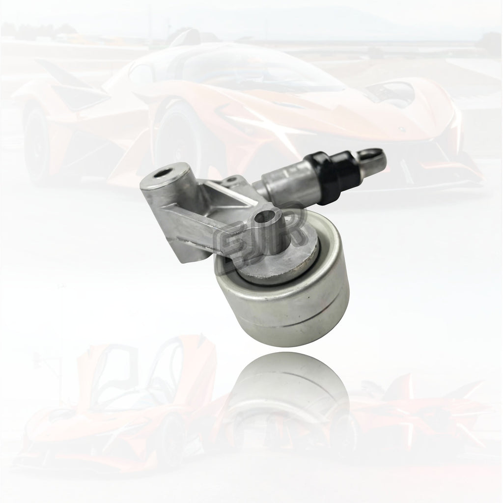 Bentley W12 auxiliary belt tensioner pulley detail