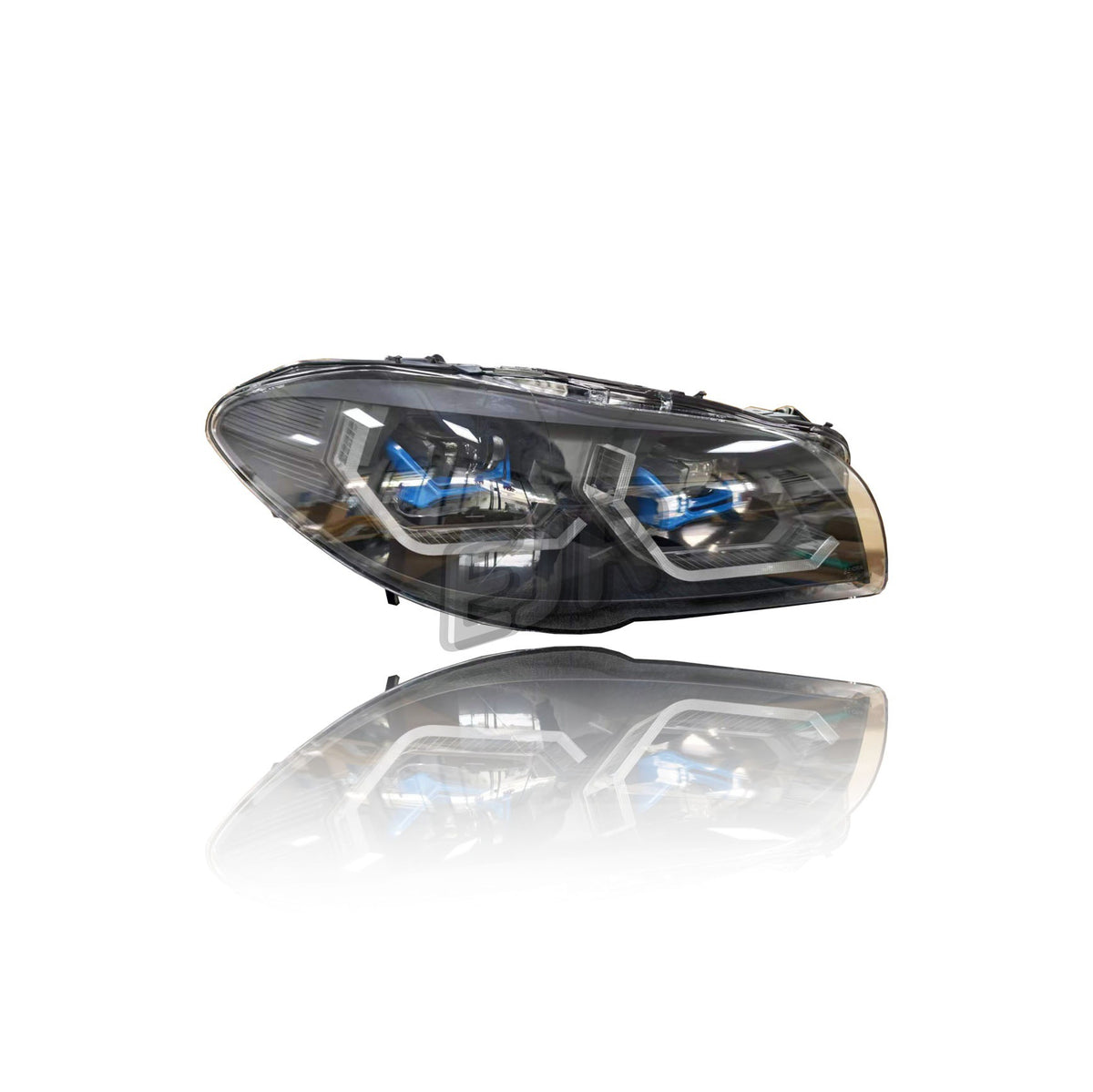 BMW 5 Series F10 LED headlight assembly black housing and projector optics