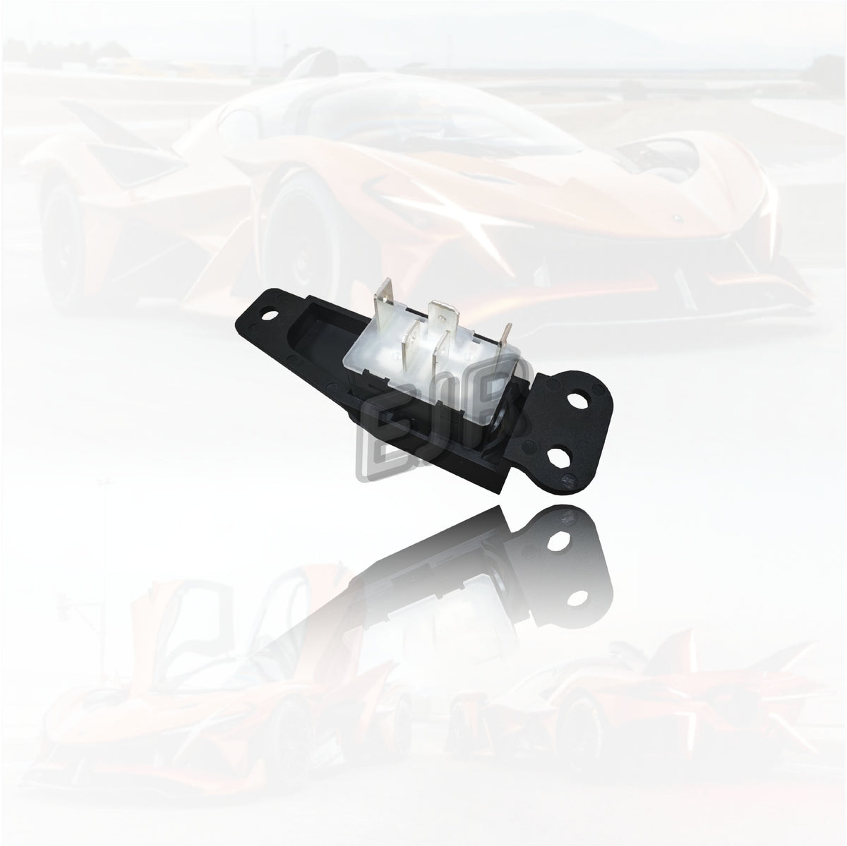 Ferrari F430 power window switch with mounting tabs and electrical terminals – product detail 3