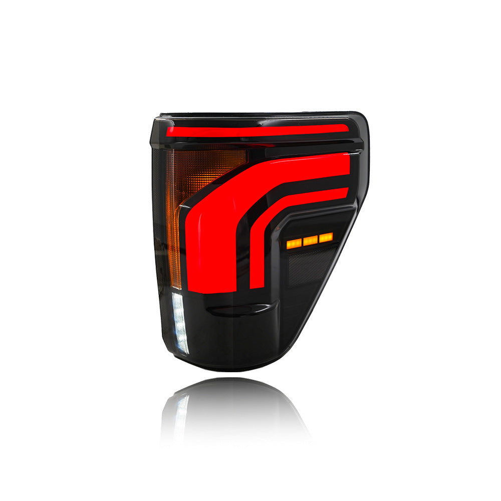 Ford F-150 upgraded LED rear light black housing