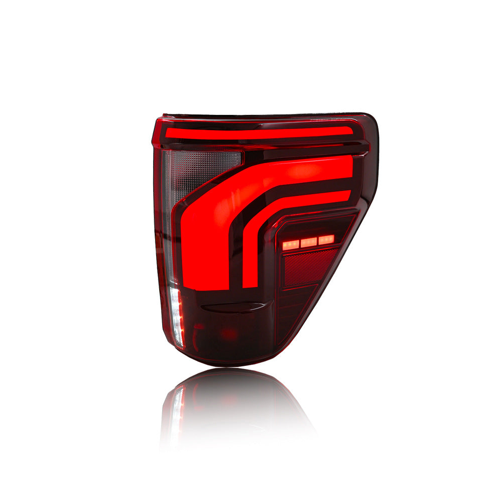 Ford F-150 sequential LED tail lamp red amber white lighting functions